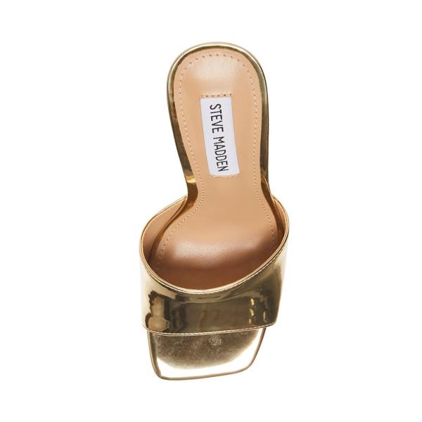 Szpilki Damskie Steve Madden Signal Heel Złote | SM-468XJ