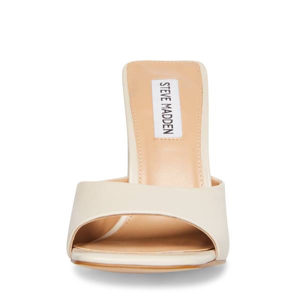 Szpilki Damskie Steve Madden Twists Bone Skórzane Heel Beżowe | SM-649DS