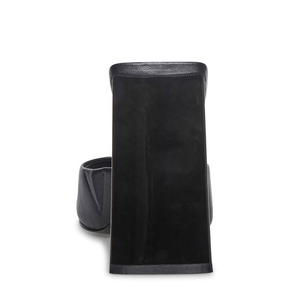 Szpilki Damskie Steve Madden Twists Skórzane Heel Czarne | SM-965VJ
