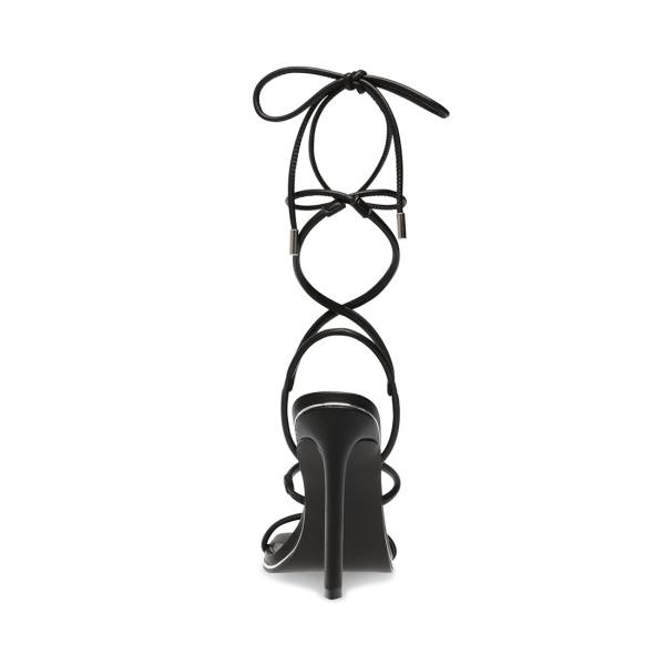 Szpilki Damskie Steve Madden Unfold Heel Czarne | SM-846VG