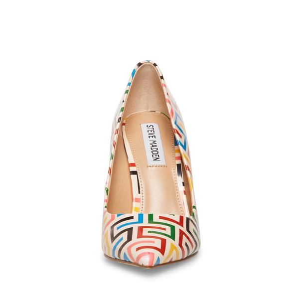 Szpilki Damskie Steve Madden Vala Heel Białe Żółte | SM-428IE