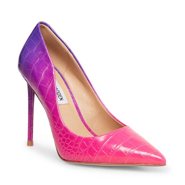 Szpilki Damskie Steve Madden Vala Heel Fioletowe Kolorowe | SM-194AJ