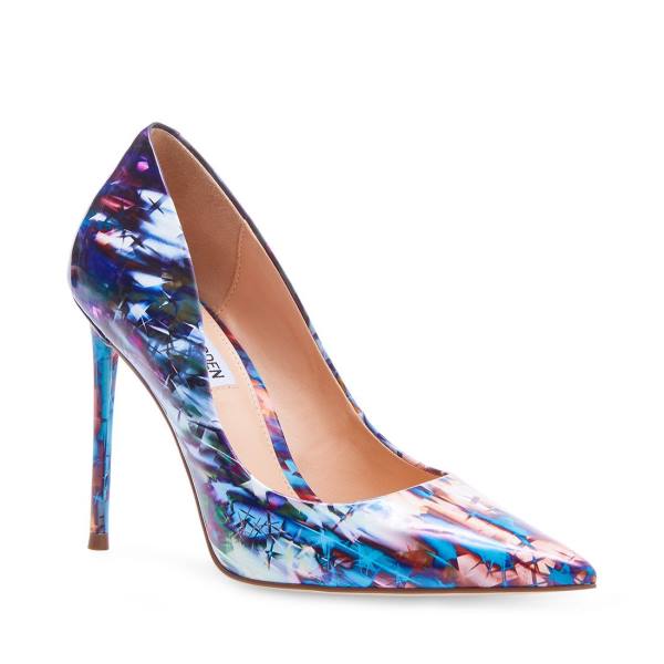 Szpilki Damskie Steve Madden Vala Heel Niebieskie Kolorowe | SM-742EP