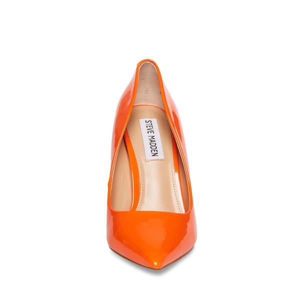 Szpilki Damskie Steve Madden Vala Lakierowana Heel Pomarańczowe | SM-821WF