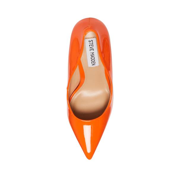 Szpilki Damskie Steve Madden Vala Lakierowana Heel Pomarańczowe | SM-821WF