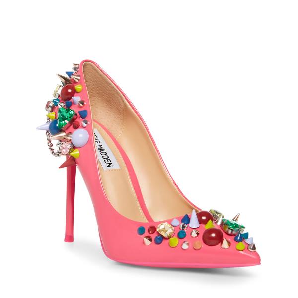 Szpilki Damskie Steve Madden Veronicka Heel Różowe Kolorowe | SM-120WP