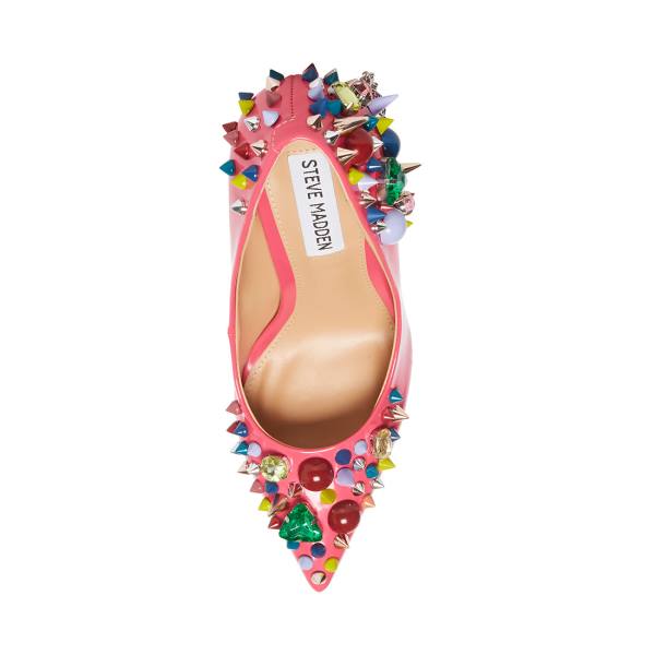 Szpilki Damskie Steve Madden Veronicka Heel Różowe Kolorowe | SM-120WP
