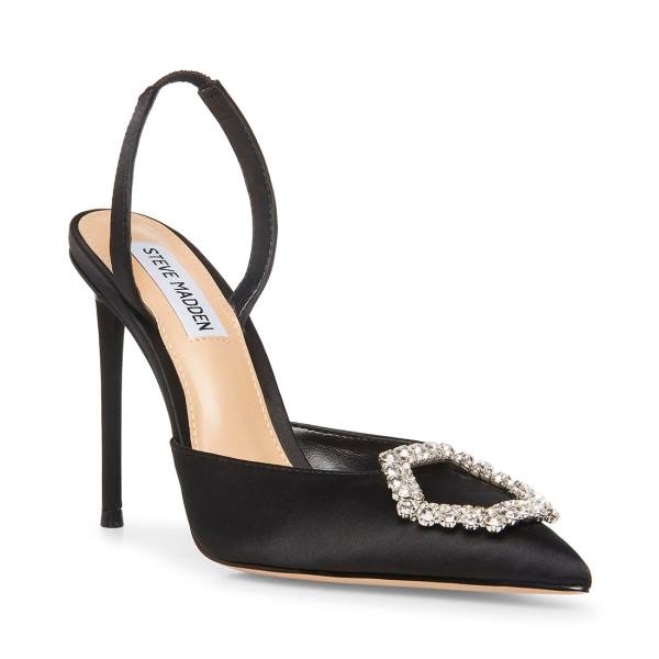 Szpilki Damskie Steve Madden Vionnet Heel Czarne | SM-107EC