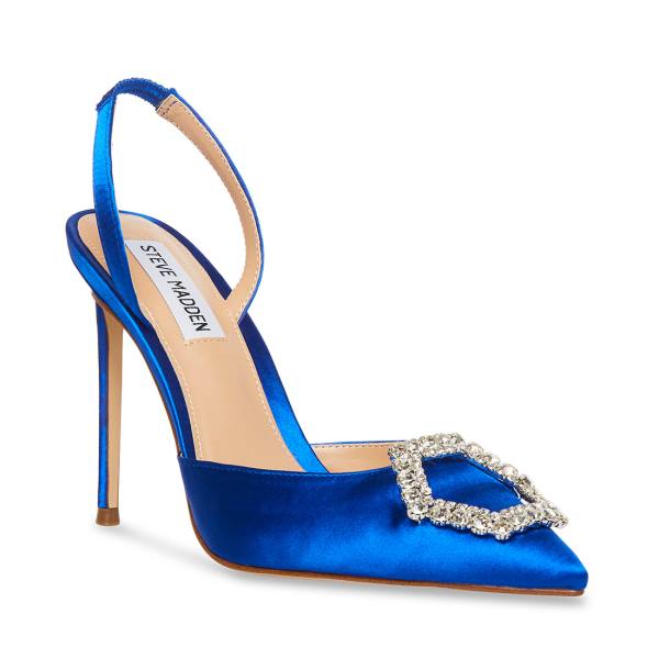 Szpilki Damskie Steve Madden Vionnet Heel Niebieskie | SM-546HZ