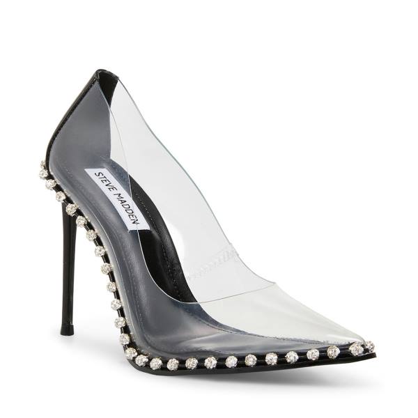 Szpilki Damskie Steve Madden Vyper Heel Czarne Kolorowe | SM-349CX