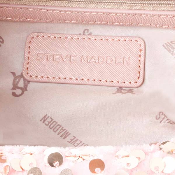 Torba Crossbody Damskie Steve Madden Bbrenda Sequins Blush Różowe | SM-820CO