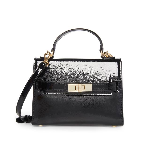 Torba Crossbody Damskie Steve Madden Bdignify Lakierowana Czarne | SM-746UQ
