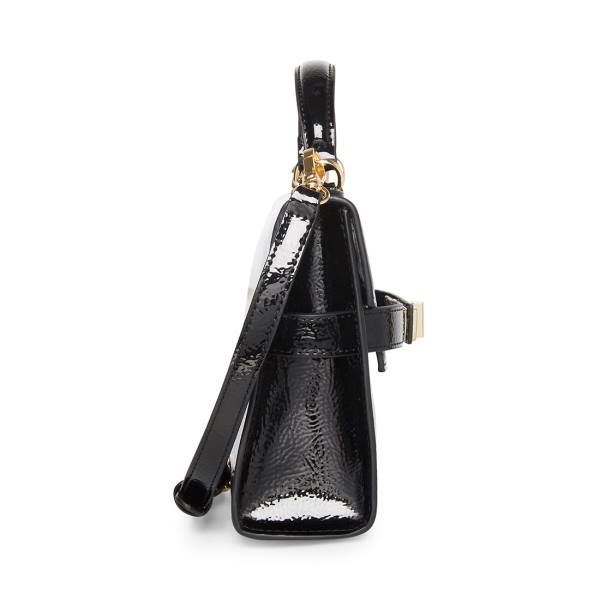 Torba Crossbody Damskie Steve Madden Bdignify Lakierowana Czarne | SM-746UQ