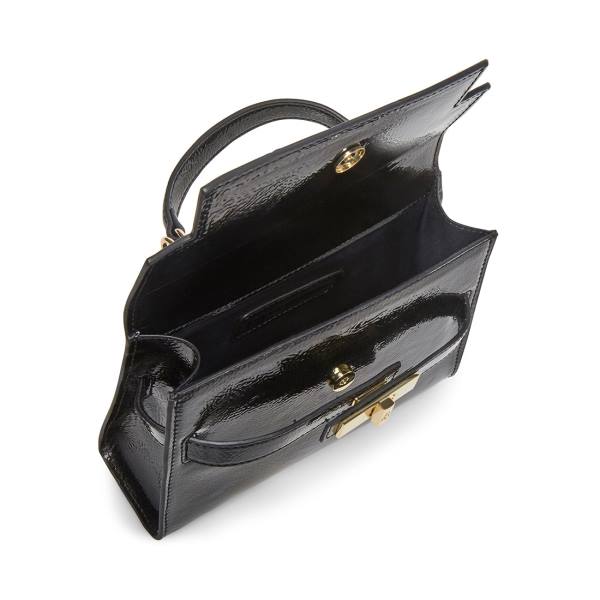 Torba Crossbody Damskie Steve Madden Bdignify Lakierowana Czarne | SM-746UQ