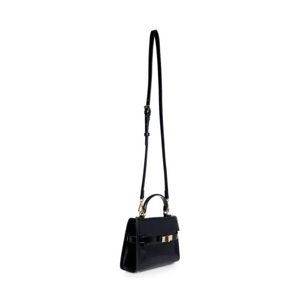 Torba Crossbody Damskie Steve Madden Bdignify Lakierowana Czarne | SM-746UQ