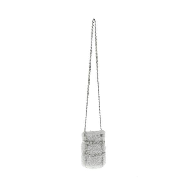 Torba Crossbody Damskie Steve Madden Bquench Faux Fur Białe | SM-093RX