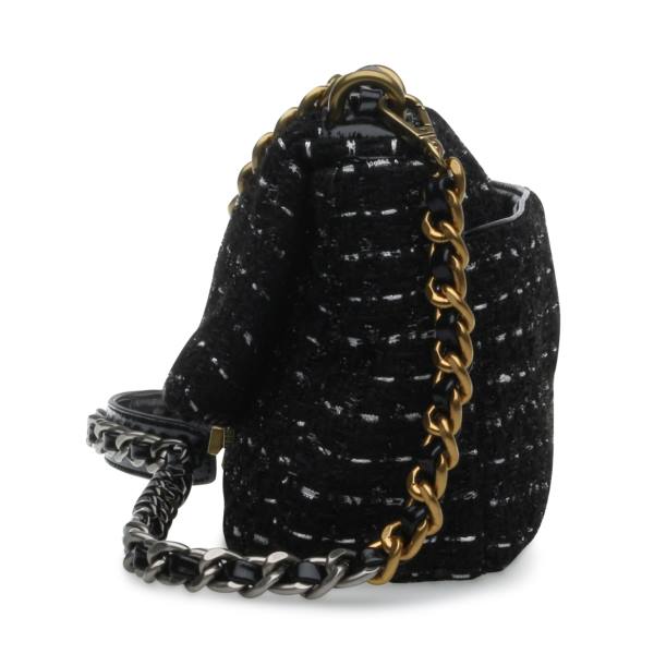 Torba Crossbody Damskie Steve Madden Bterra Tweed Czarne | SM-087SV
