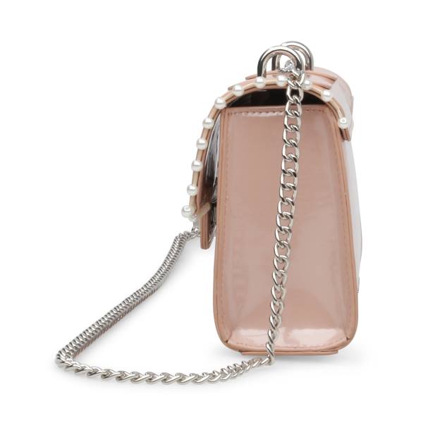 Torba Crossbody Damskie Steve Madden Bvyper Pearl Blush Lakierowana Różowe | SM-459PI