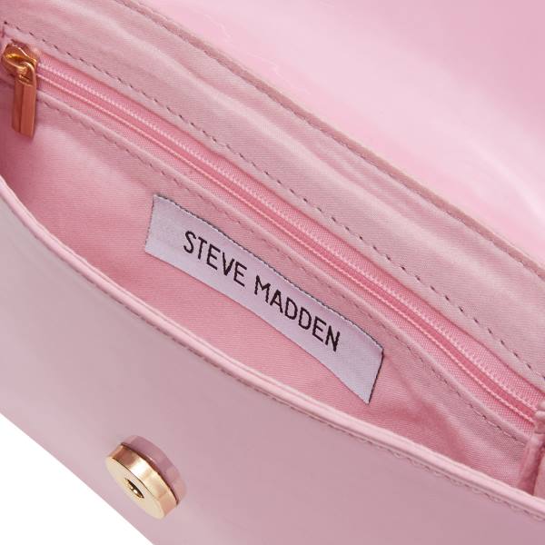 Torby Przez Ramię Damskie Steve Madden Bworldly Lakierowana Różowe | SM-254EX