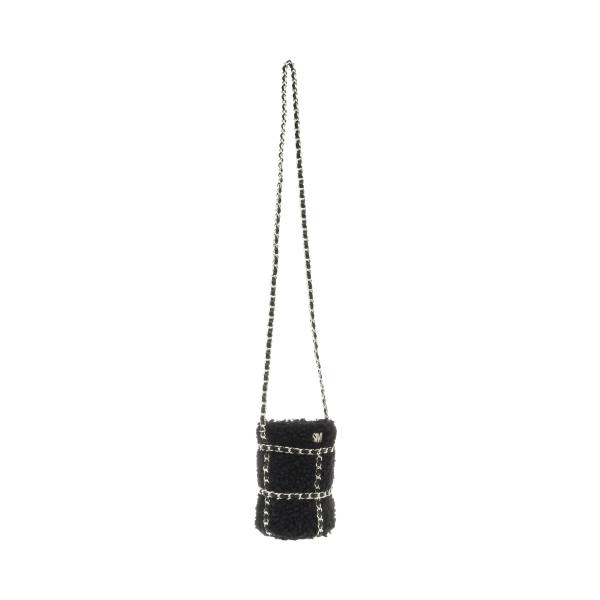 Torby Przez Ramię Damskie Steve Madden Bquench Faux Fur Czarne | SM-753TN