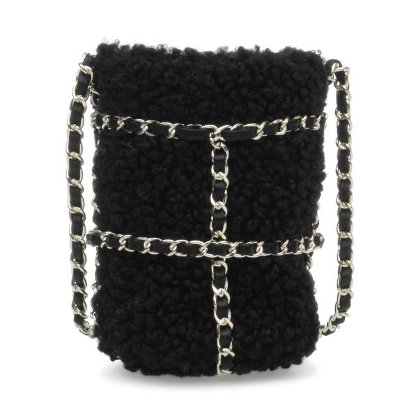 Torby Przez Ramię Damskie Steve Madden Bquench Faux Fur Czarne | SM-753TN