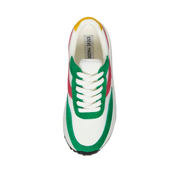 Trampki Damskie Steve Madden Actions Zielone Kolorowe | SM-032MW
