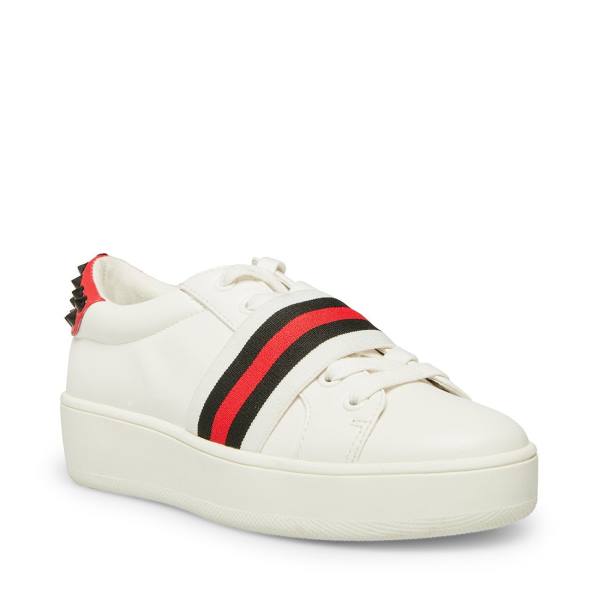 Trampki Damskie Steve Madden Becks Białe Kolorowe | SM-615LP