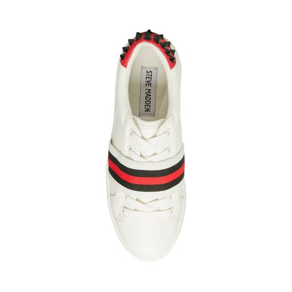 Trampki Damskie Steve Madden Becks Białe Kolorowe | SM-615LP