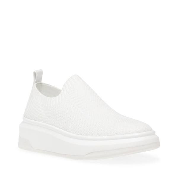 Trampki Damskie Steve Madden Ben Białe | SM-362WC