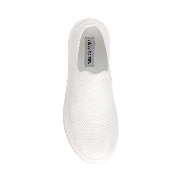 Trampki Damskie Steve Madden Ben Białe | SM-362WC