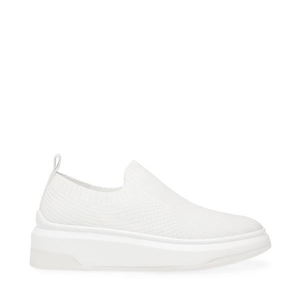 Trampki Damskie Steve Madden Ben Białe | SM-362WC