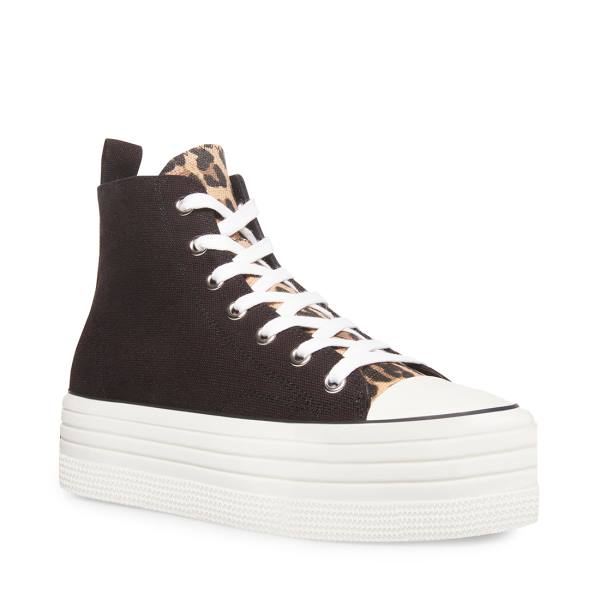 Trampki Damskie Steve Madden Berkley Czarne Kolorowe | SM-725PN