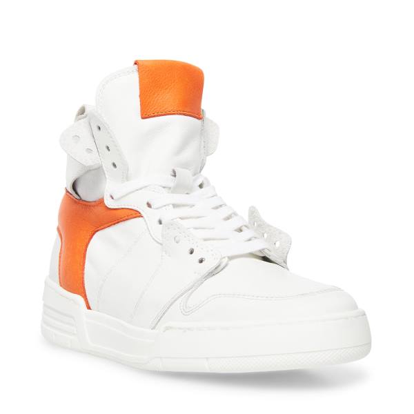 Trampki Damskie Steve Madden Bizzy Białe Czerwone | SM-385VO