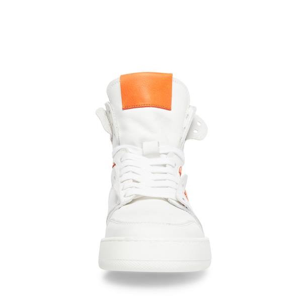 Trampki Damskie Steve Madden Bizzy Białe Czerwone | SM-385VO