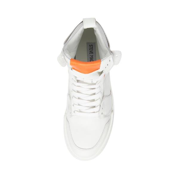 Trampki Damskie Steve Madden Bizzy Białe Czerwone | SM-385VO