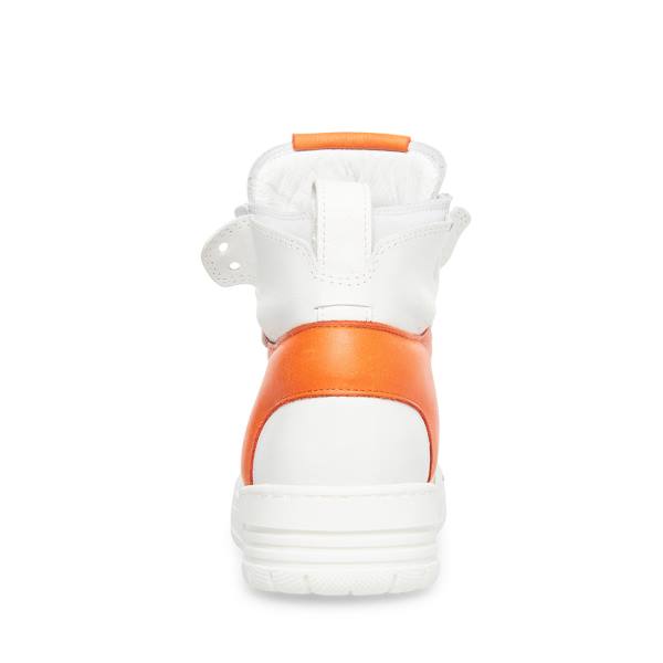 Trampki Damskie Steve Madden Bizzy Białe Czerwone | SM-385VO
