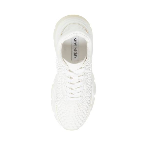 Trampki Damskie Steve Madden Blitz Białe | SM-354XJ
