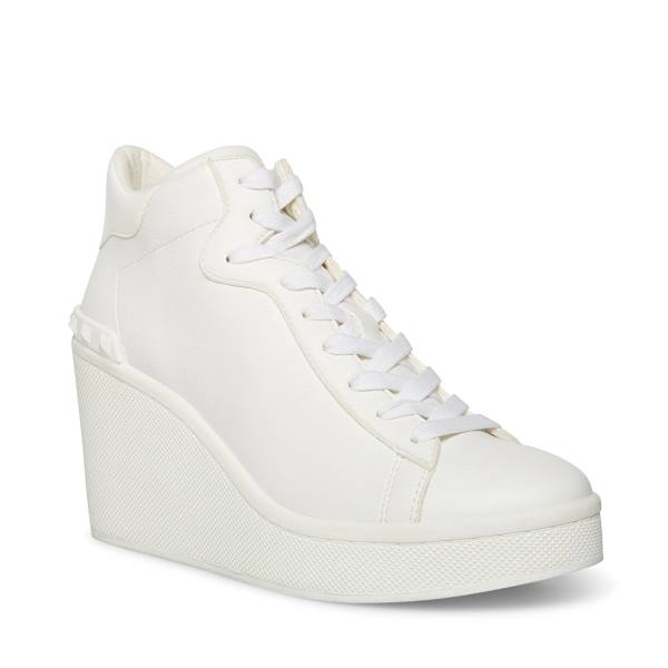 Trampki Damskie Steve Madden Brix Białe | SM-619UL
