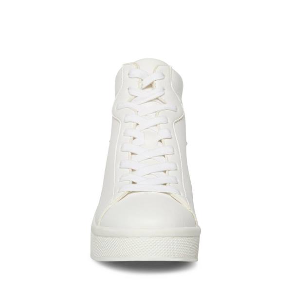 Trampki Damskie Steve Madden Brix Białe | SM-619UL