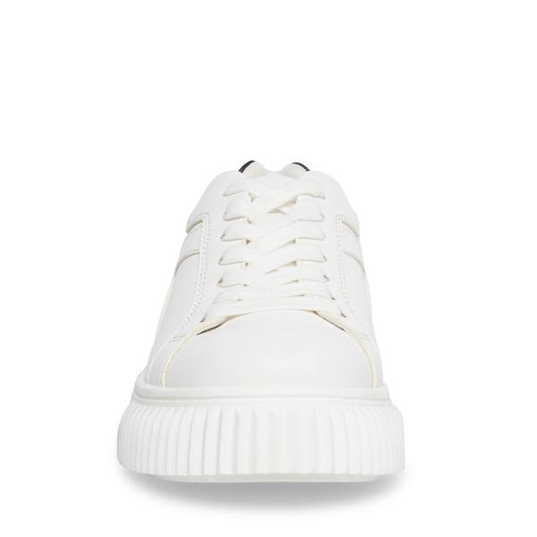 Trampki Damskie Steve Madden Dillyn Białe Czarne | SM-267GX