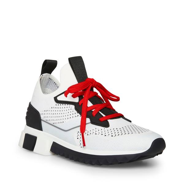 Trampki Damskie Steve Madden Dribble Białe Kolorowe | SM-972GV