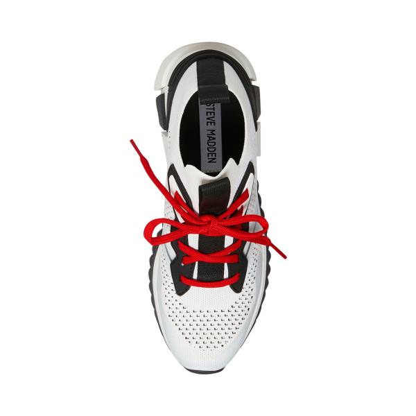 Trampki Damskie Steve Madden Dribble Białe Kolorowe | SM-972GV
