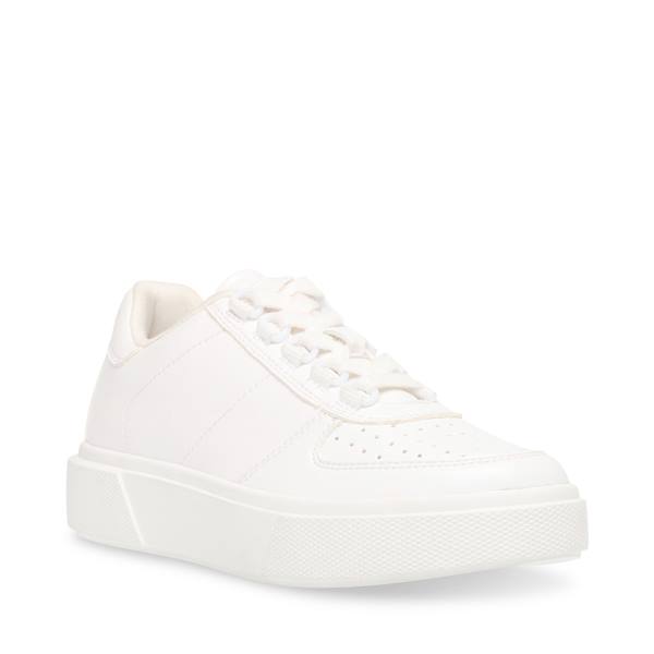 Trampki Damskie Steve Madden Everson Białe | SM-082WR