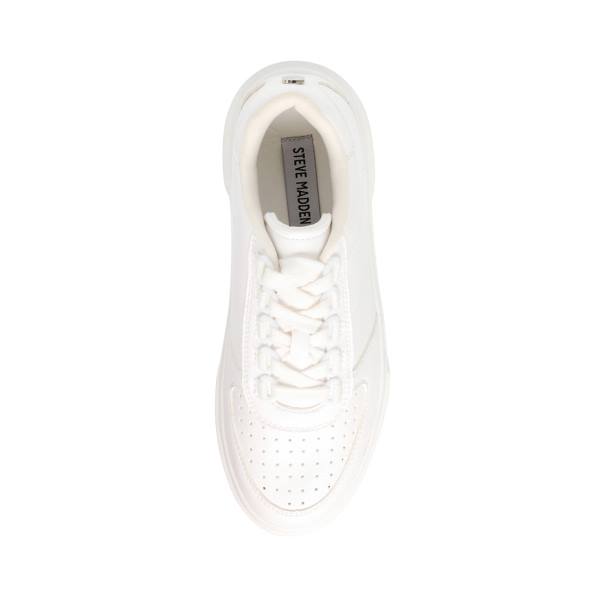 Trampki Damskie Steve Madden Everson Białe | SM-082WR