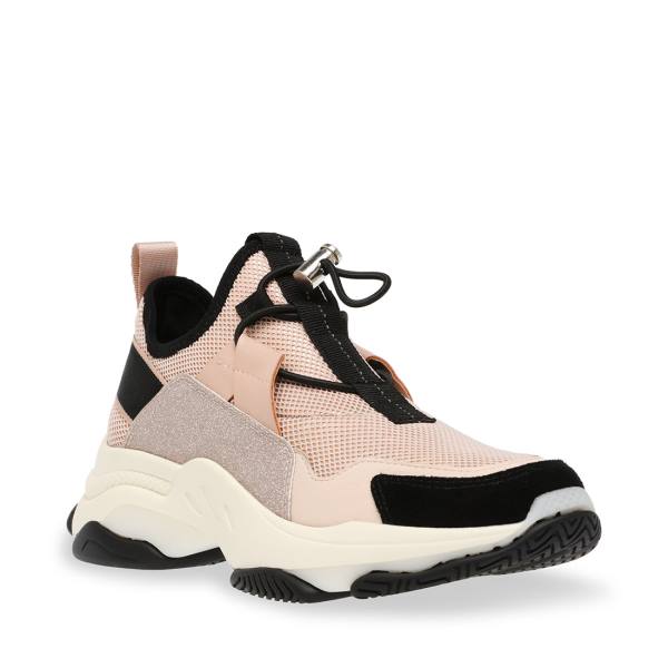 Trampki Damskie Steve Madden Fly Blush Różowe Kolorowe | SM-053OE