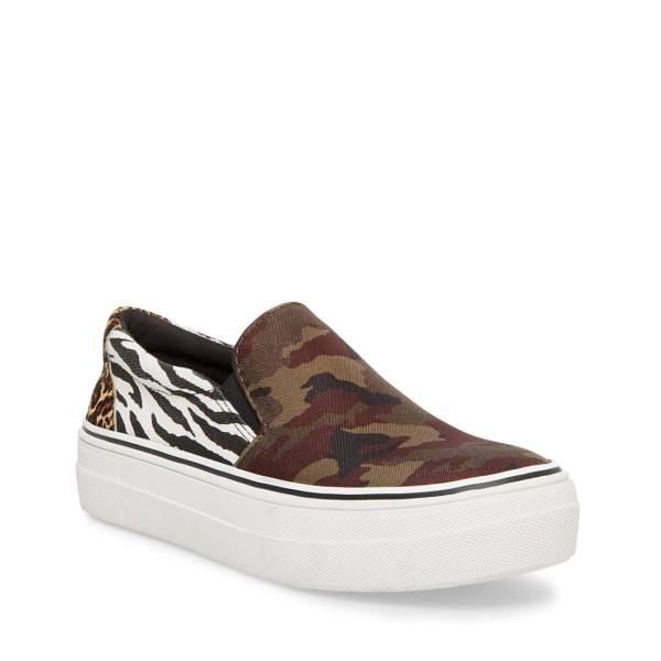 Trampki Damskie Steve Madden Getaway Camo Camo Kolorowe | SM-685RF