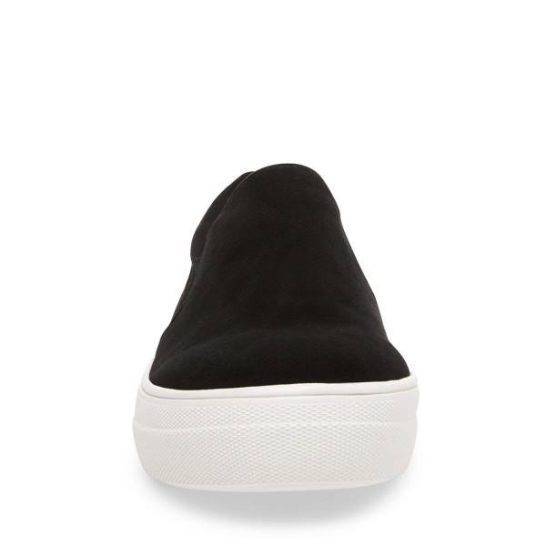 Trampki Damskie Steve Madden Gills Zamszowe Czarne | SM-850DA