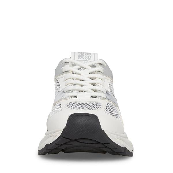 Trampki Damskie Steve Madden Issac Białe Szare | SM-130IY