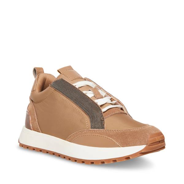 Trampki Damskie Steve Madden Keyan Taupe Szare Brązowe Kolorowe | SM-247KE