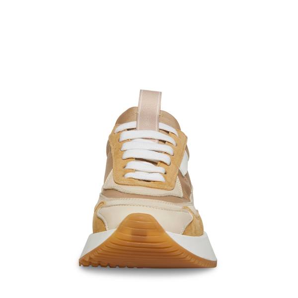 Trampki Damskie Steve Madden Korry Natural Beżowe Kolorowe | SM-185EI
